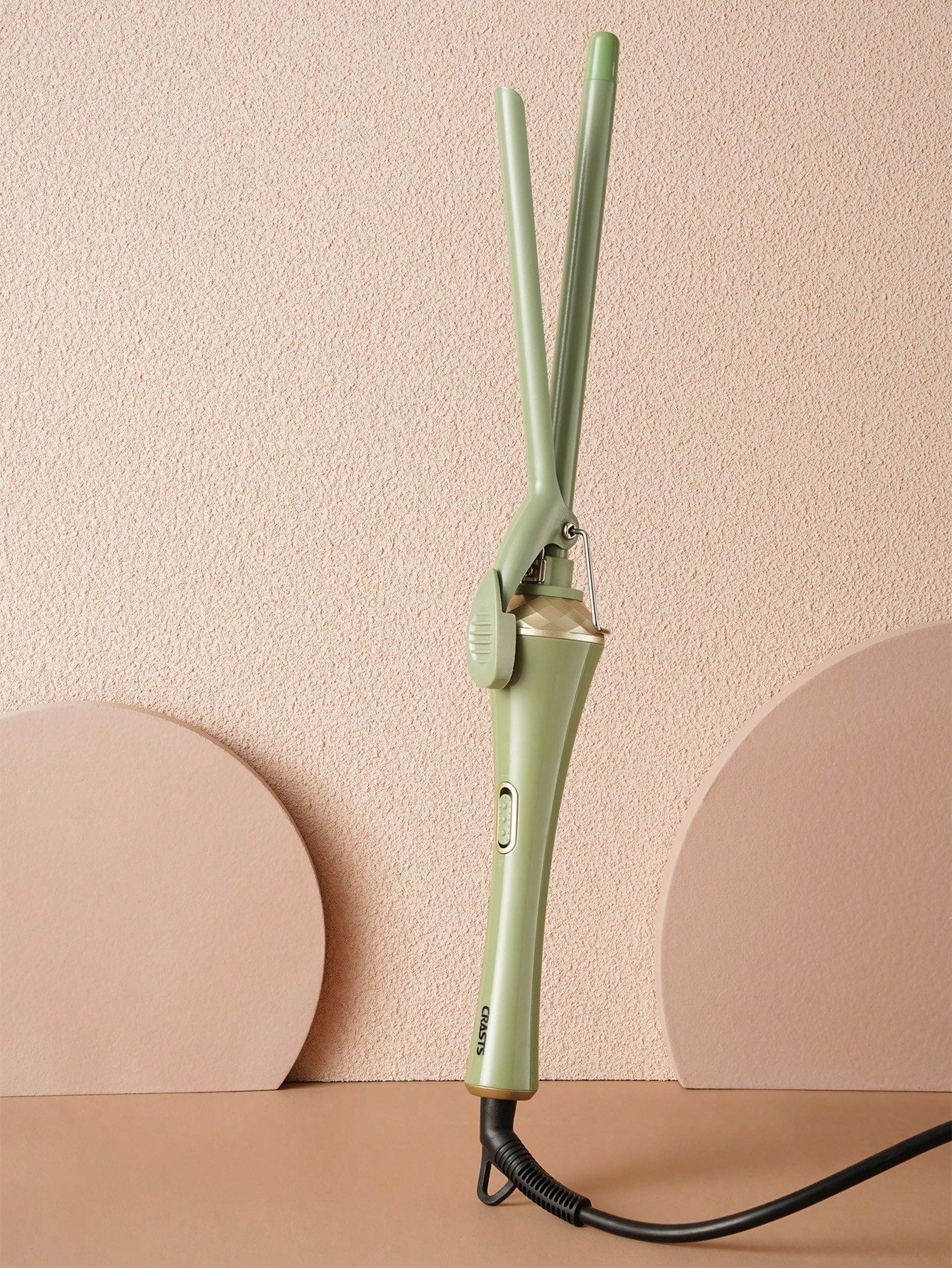 13mm Wool Roll Avocado Green One Key Switch Quick Heating Roller Curling Iron Y010-22, Suitable For Home Or Travel Use
