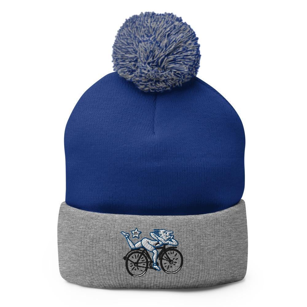 Albert Hofmann Ride 1943 | Trippy Raver Pom-Pom Beanie