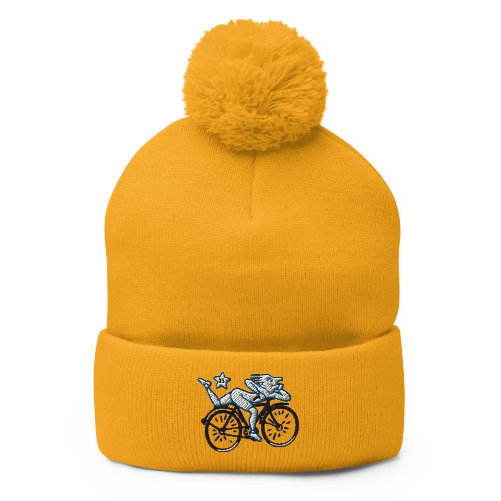 Albert Hofmann Ride 1943 | Trippy Raver Pom-Pom Beanie