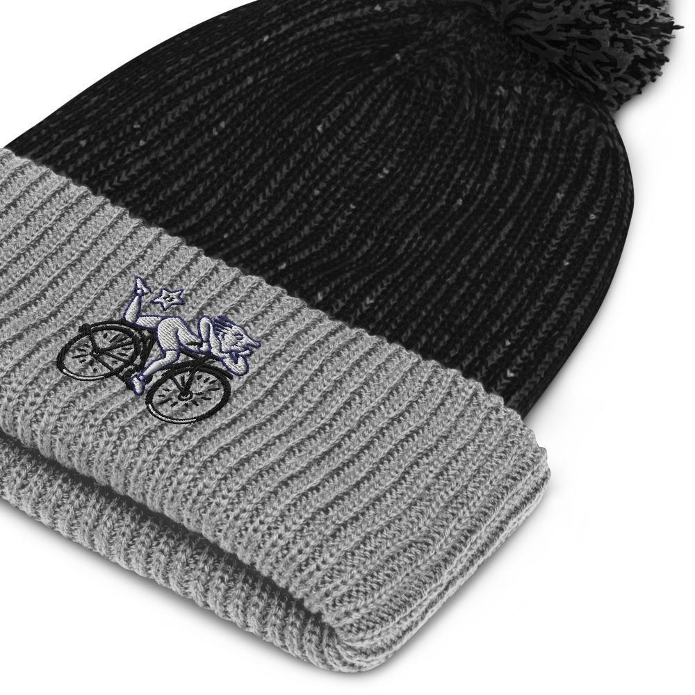 Albert Hofmann Ride 1943 | Trippy Raver Ribbed Pom-Pom Beanie