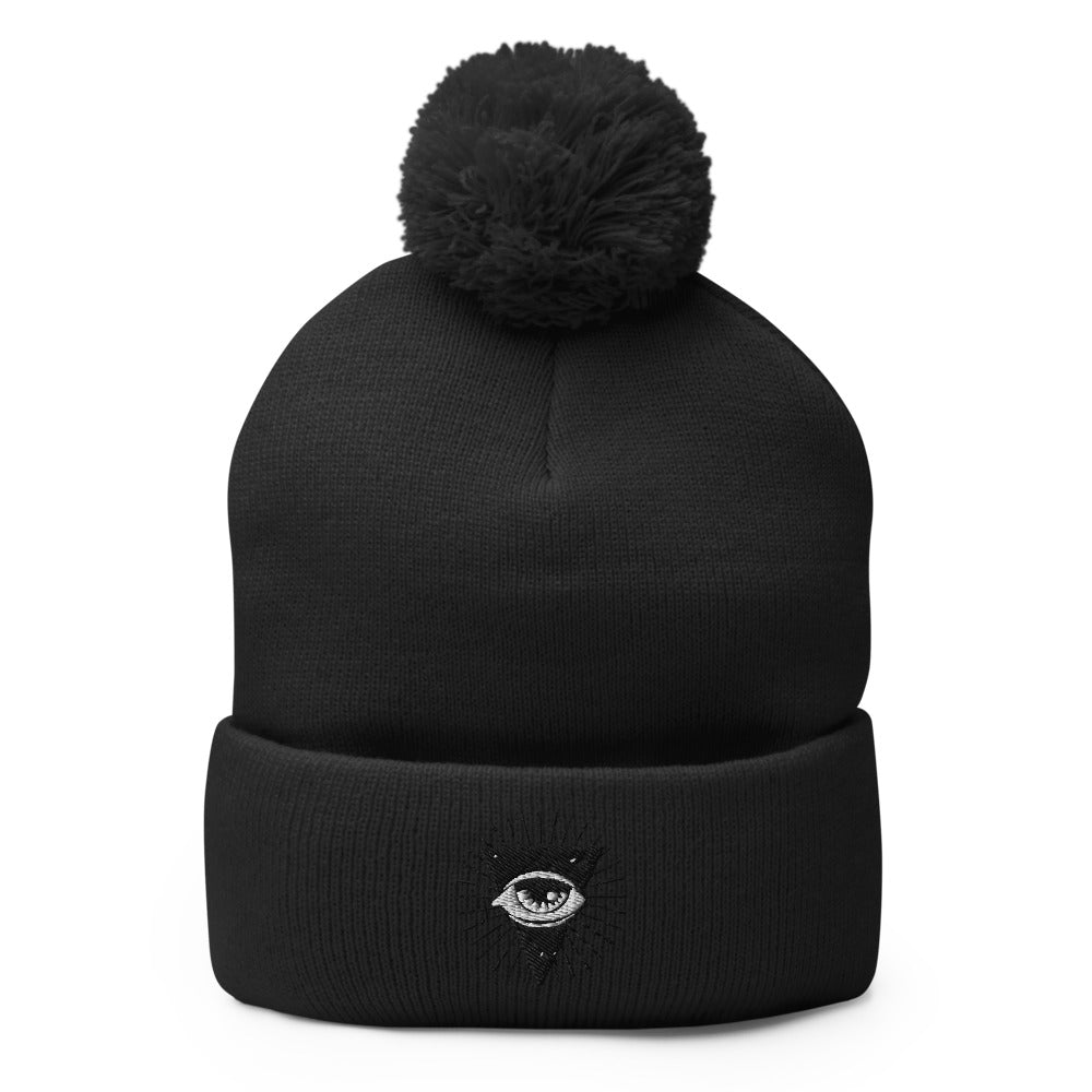 All Seeing Eye - Esoteric | Funky Gothic Pom-Pom Beanie