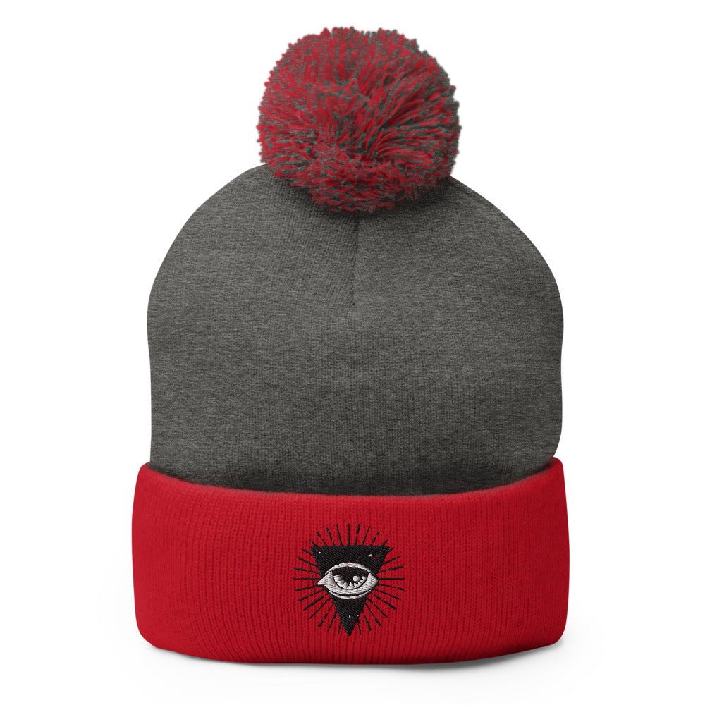All Seeing Eye - Esoteric | Funky Gothic Pom-Pom Beanie