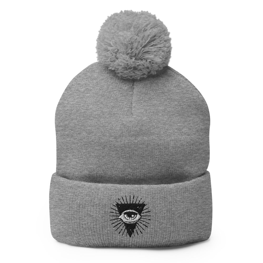 All Seeing Eye - Esoteric | Funky Gothic Pom-Pom Beanie