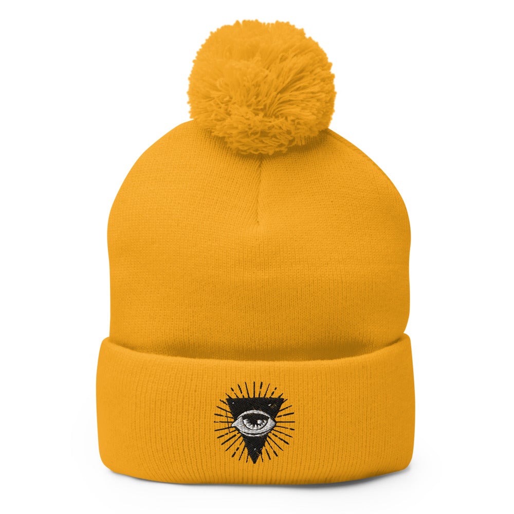 All Seeing Eye - Esoteric | Funky Gothic Pom-Pom Beanie