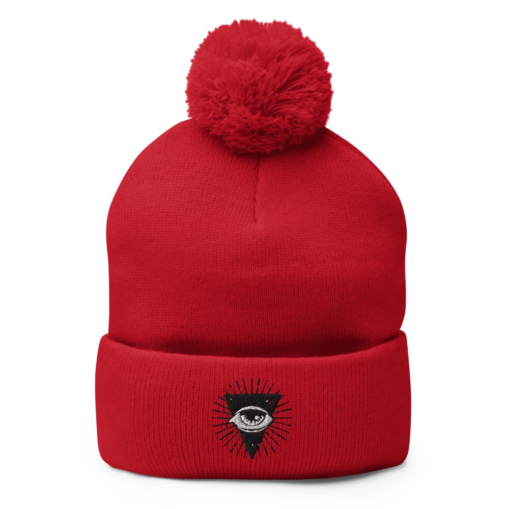 All Seeing Eye - Esoteric | Funky Gothic Pom-Pom Beanie