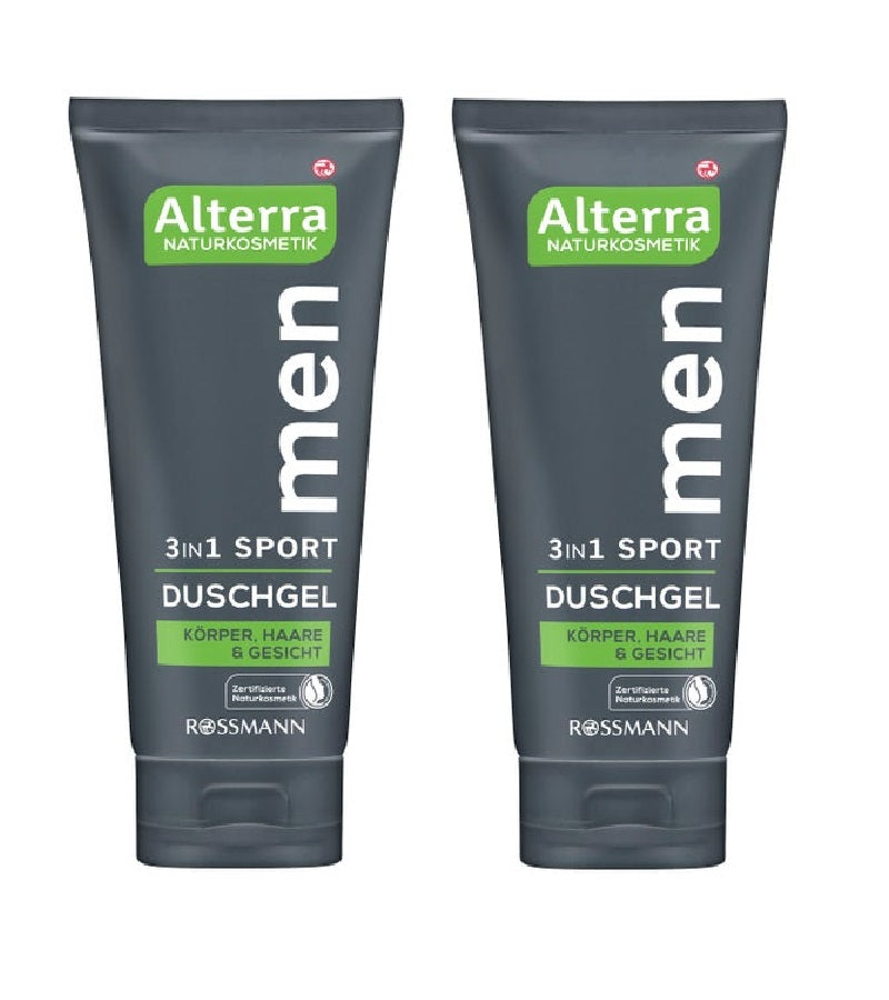 2xPack Alterra 3 in 1 Sports Shower Gel for Men - 400 ml