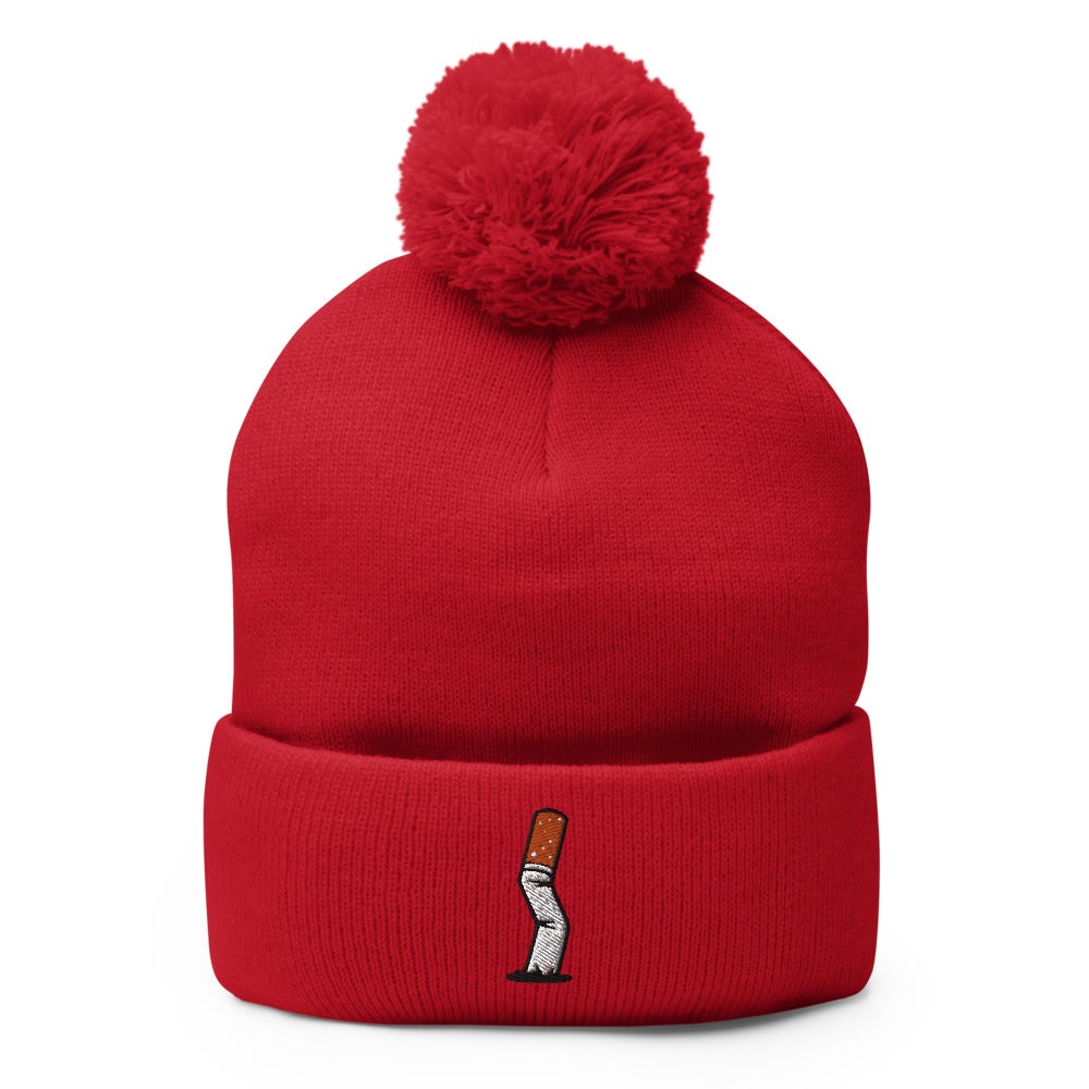 Cigarette Butt | Funky Hipster Pom-Pom Beanie
