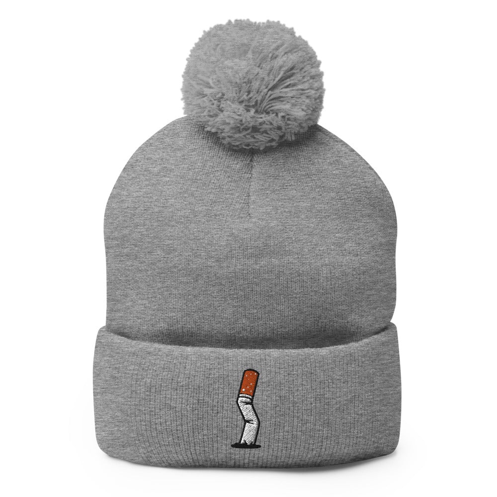 Cigarette Butt | Funky Hipster Pom-Pom Beanie