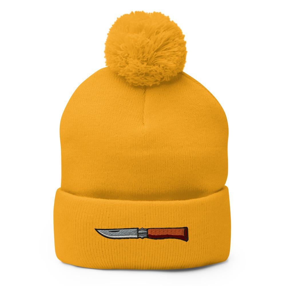 French folding Knife - Boy's Toy | Handyman Hipster Pom-Pom Beanie