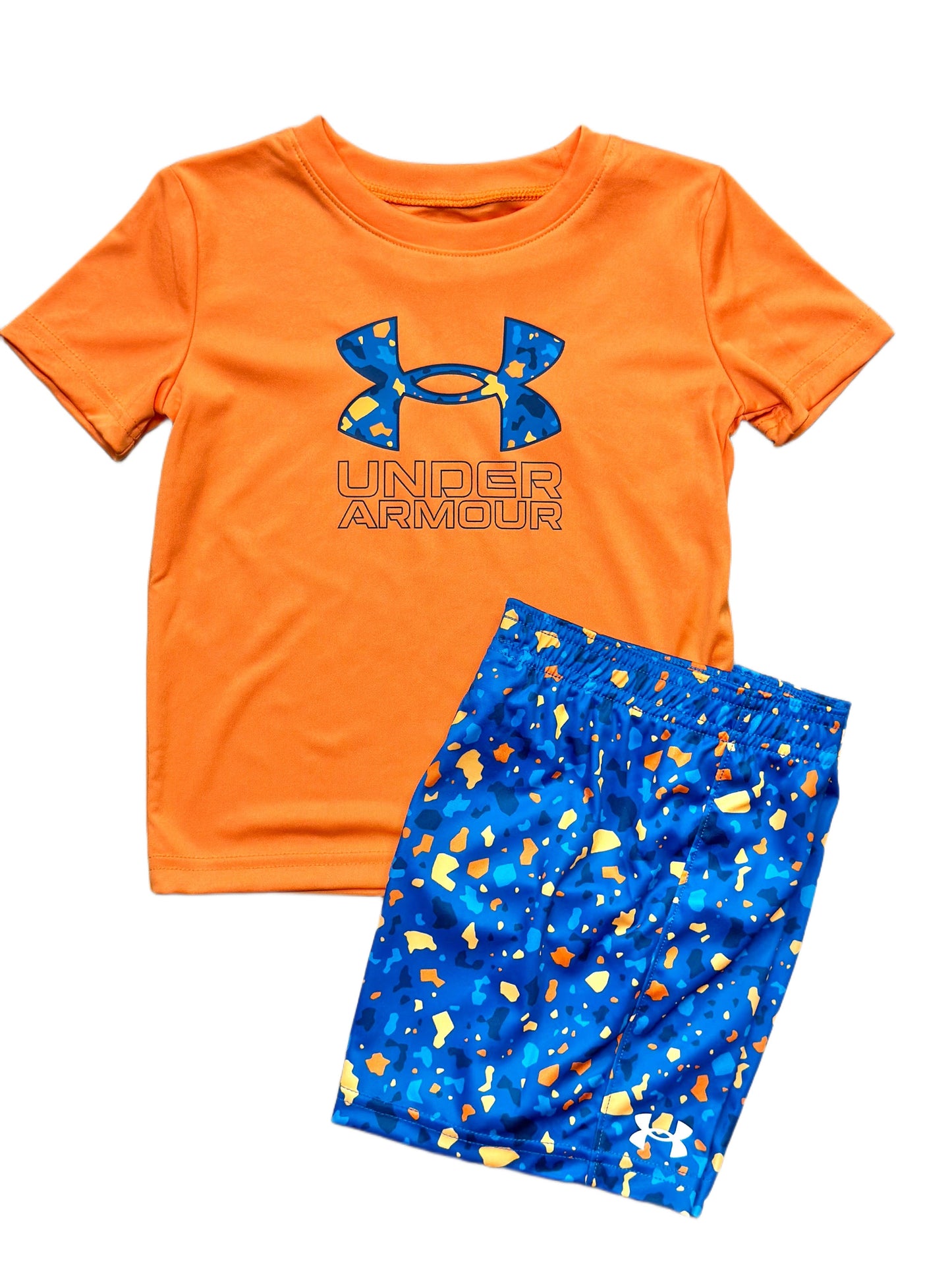 UA Boost Printed Short, Photon Blue