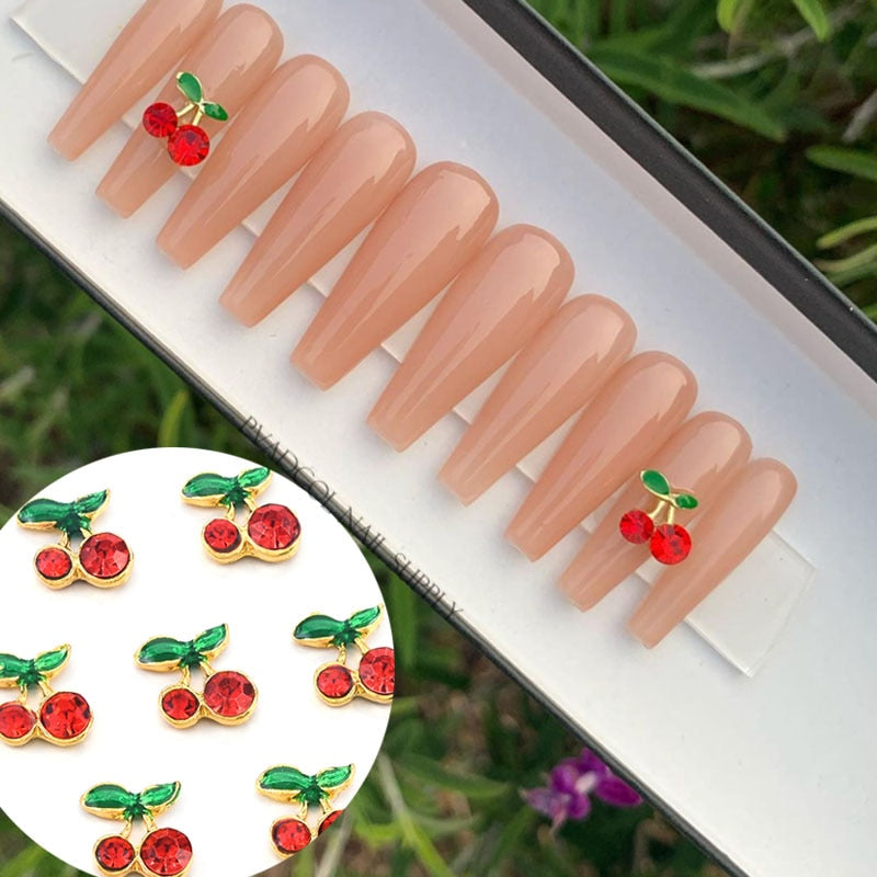 3D Kawaii Pink Cat False Nails