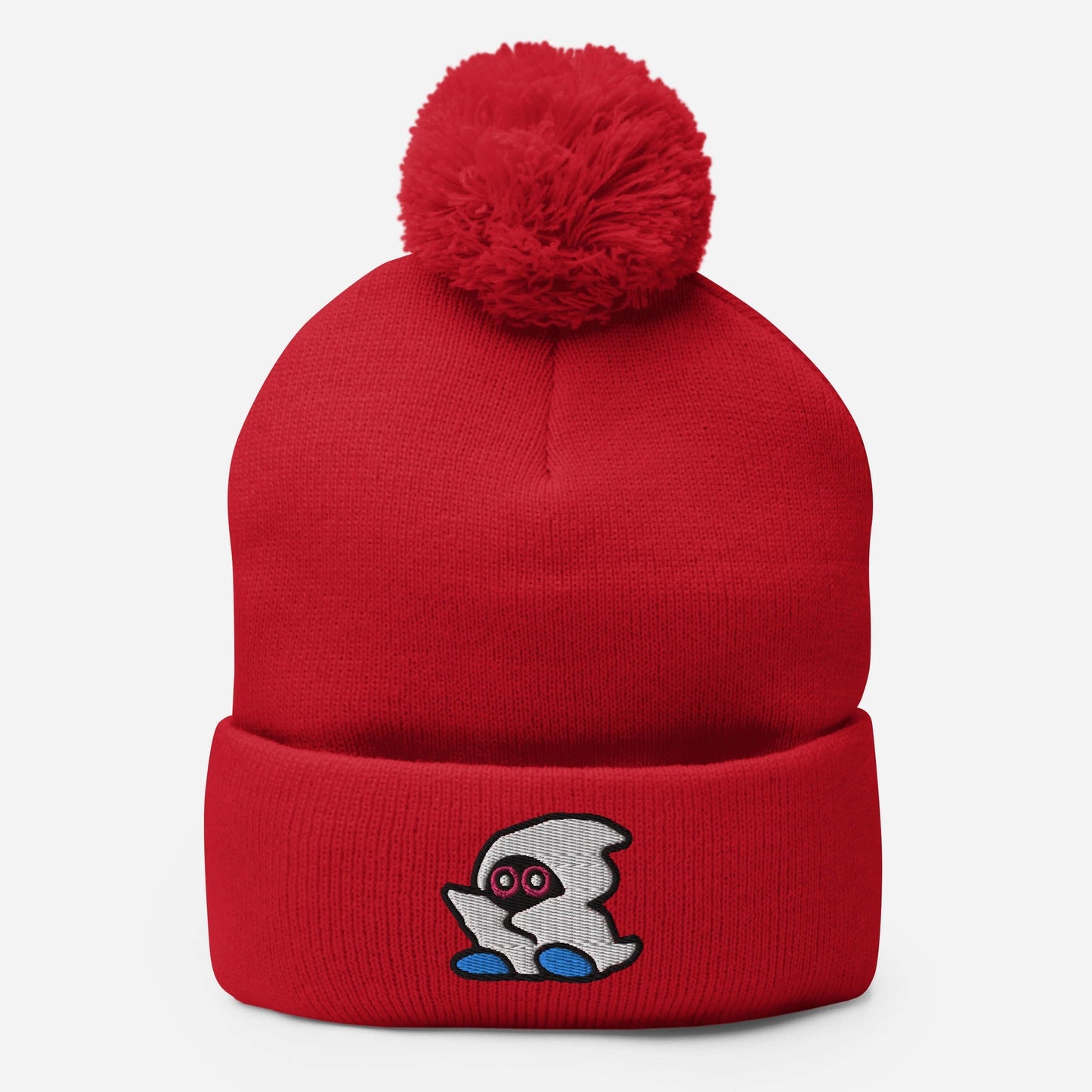 Stoner Ghost | Retro Gamer Pom-Pom Beanie