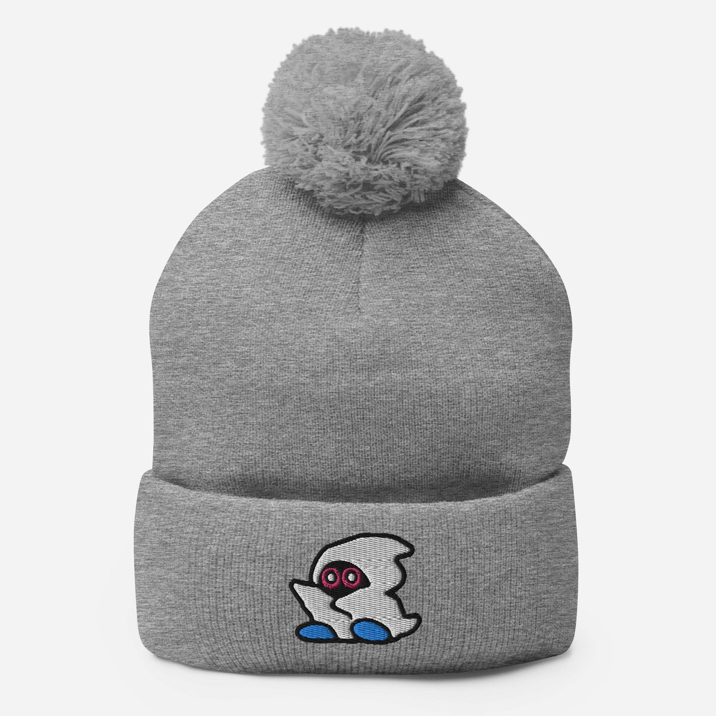 Stoner Ghost | Retro Gamer Pom-Pom Beanie