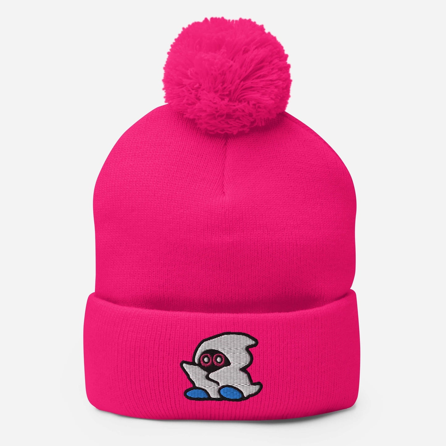 Stoner Ghost | Retro Gamer Pom-Pom Beanie