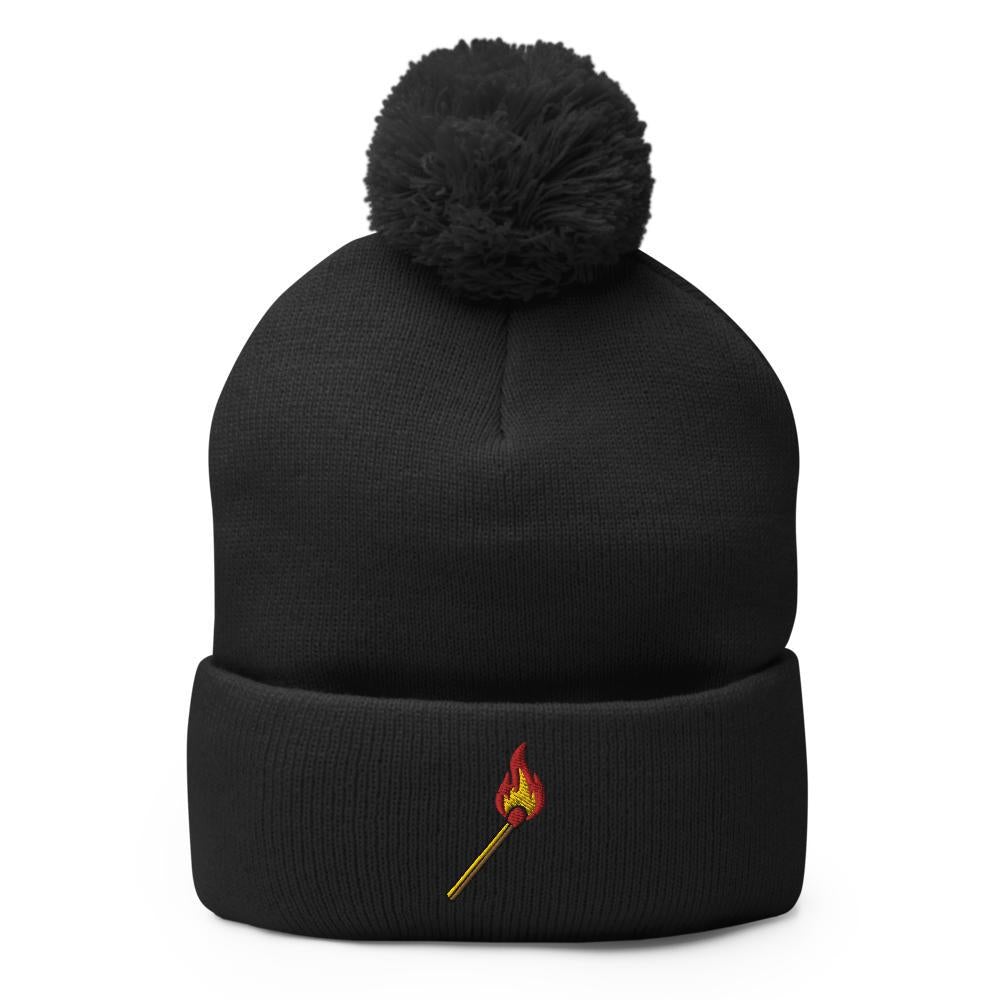 The Fire Starter | Camping Fashion Pom-Pom Beanie