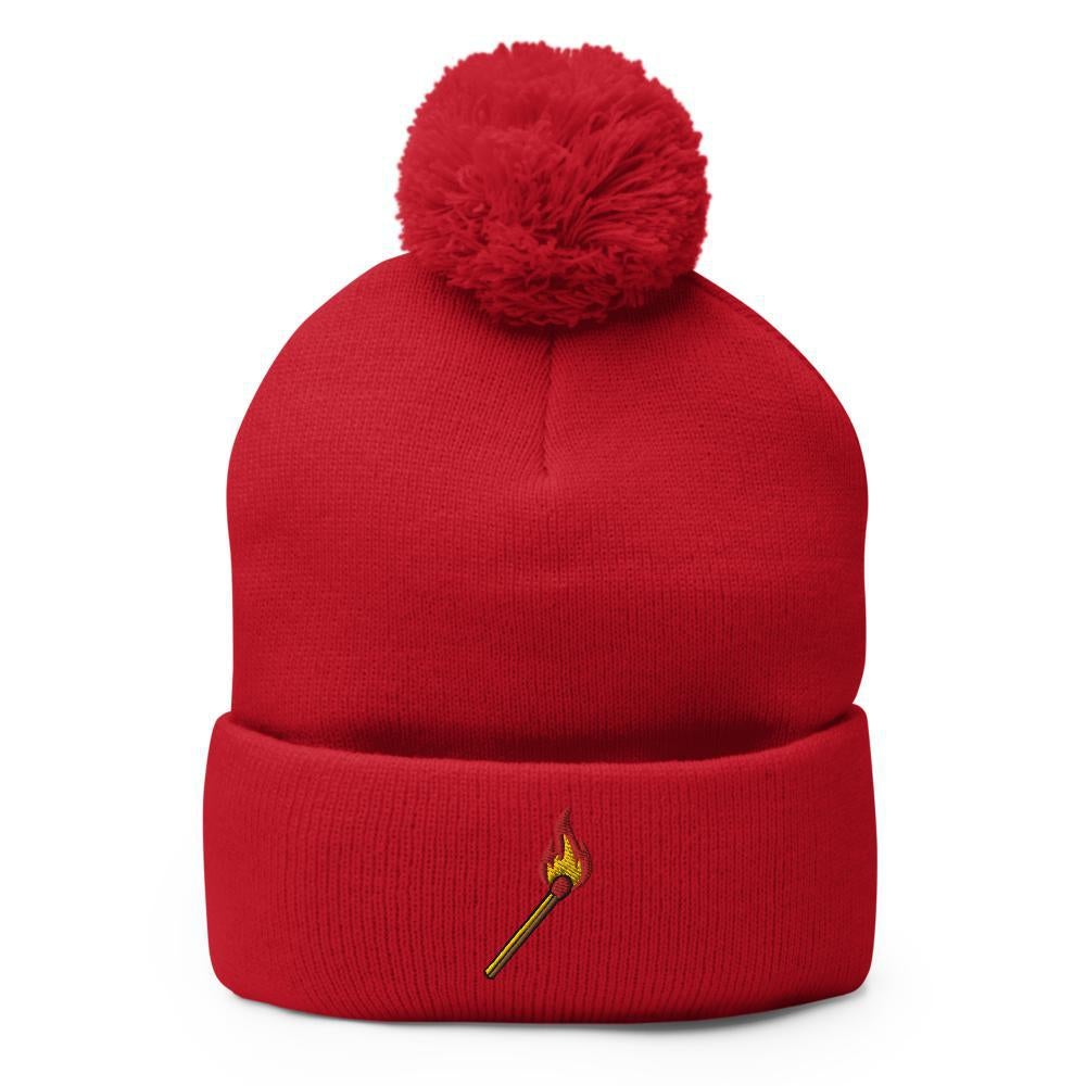The Fire Starter | Camping Fashion Pom-Pom Beanie