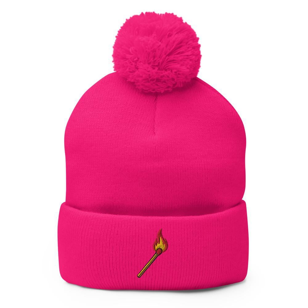 The Fire Starter | Camping Fashion Pom-Pom Beanie