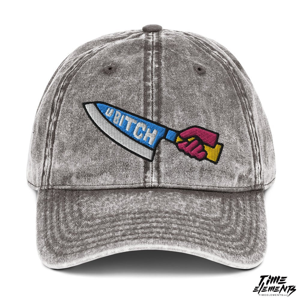 U BITCH | Badass Fashionable Acid wash Dad Hat