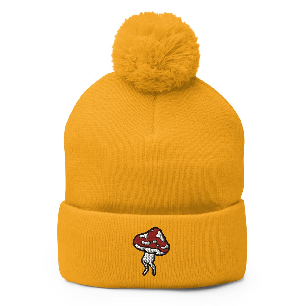 Walking 'Shroom | Psychonaut Pom-Pom Beanie