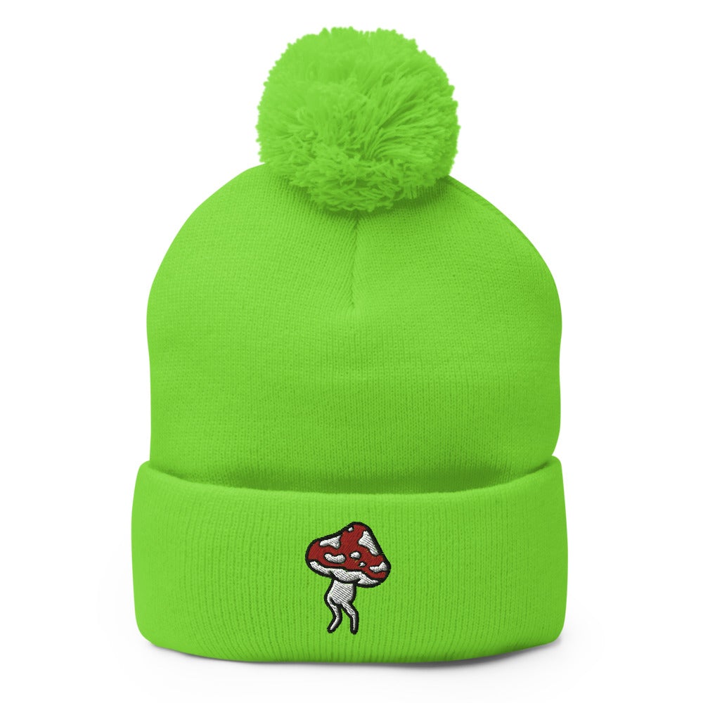 Walking 'Shroom | Psychonaut Pom-Pom Beanie