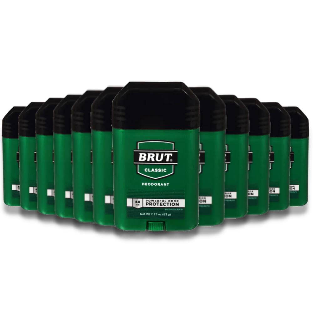 BRUT - Deodorant Stick Original Fragrance - 2.25 Oz - 12 Pack