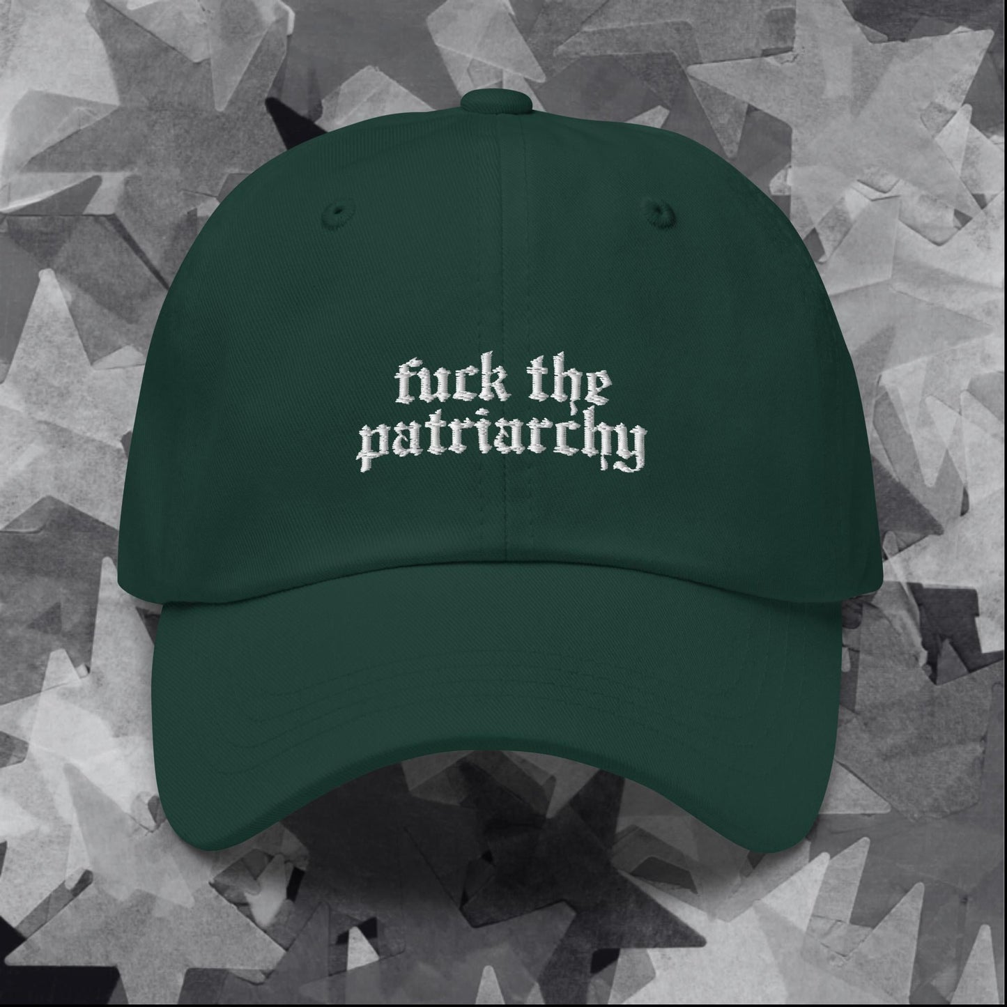 All Too Well 'fuck the patriarchy' - Embroidered Dad hat - Red RedTV