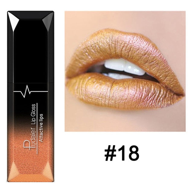 Waterproof Nude Matte Velvet Glossy Gloss Lipstick Lip Balm Sexy Red Lip Tint 21 Colors