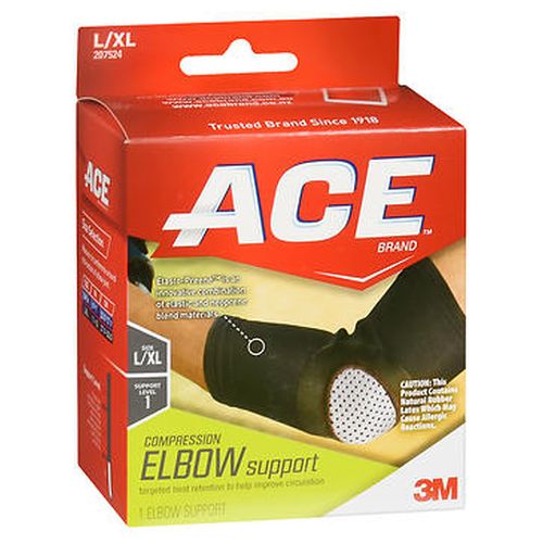 Ace, Ace Compression Elbow Support, L/XL Level 1, 1 Each
