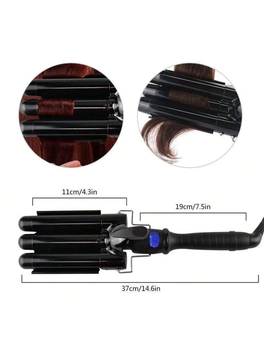 1pc Us Plug Electric Hair Curler With 3 Temperature Control Settings And Anti-scald Hair Curling Iron