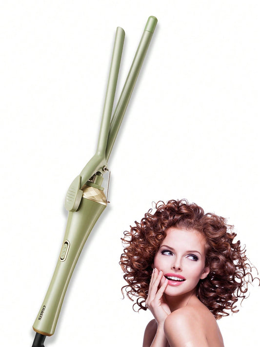 13mm Wool Roll Avocado Green One Key Switch Quick Heating Roller Curling Iron Y010-22, Suitable For Home Or Travel Use