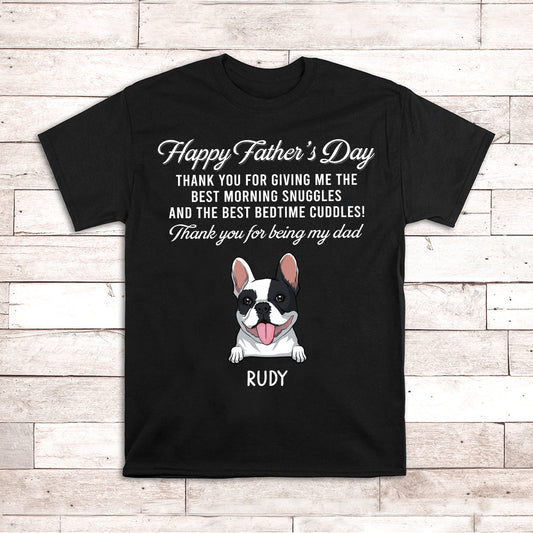 Thank You For Being My Dad - Personalized Custom Unisex T-shirt