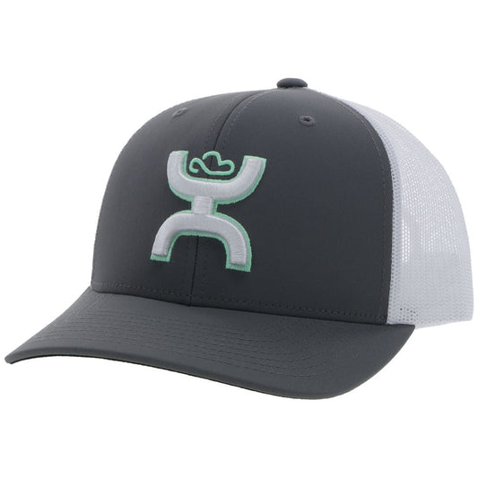 "Sterling" Grey/White Hat