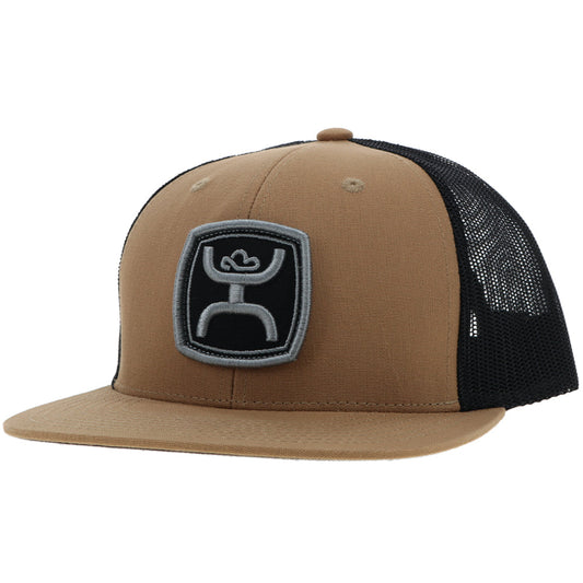 "Zenith" Hat Tan/Black w/Black & Charcoal Patch