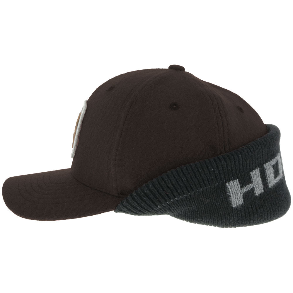 "Out Cold" Brown/White Flexfit Hat
