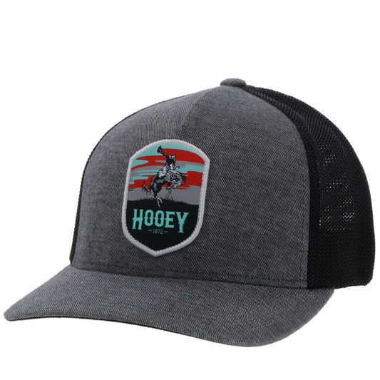 "Cheyenne" Flexfit  Grey/Black Hat