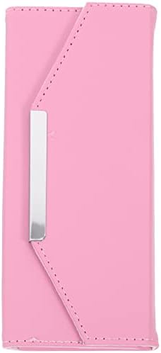 Beaupretty Lash Tweezers Case Eyelash Extension Grafting Tweezers Box Makeup Tools Storage Bag for Home Salon Travel Pink