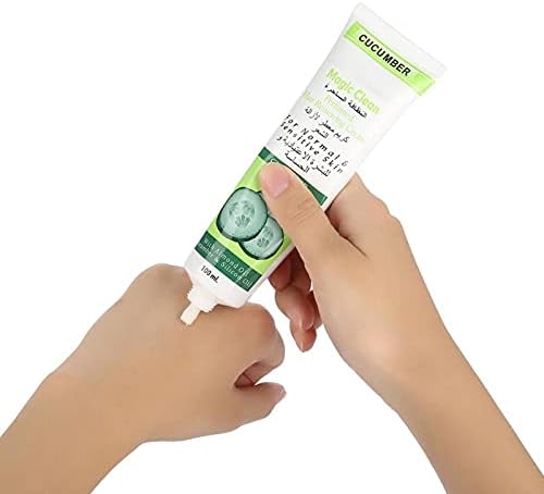 Body Hair Removal Cream, 100g Body Depilatory Cream Unisex Cucumber Moisturizing Hair Removal Cream Gentle Depilatory Cream for Men and Women