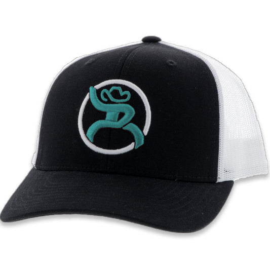 Roughy "Strap" - Black/White Hat