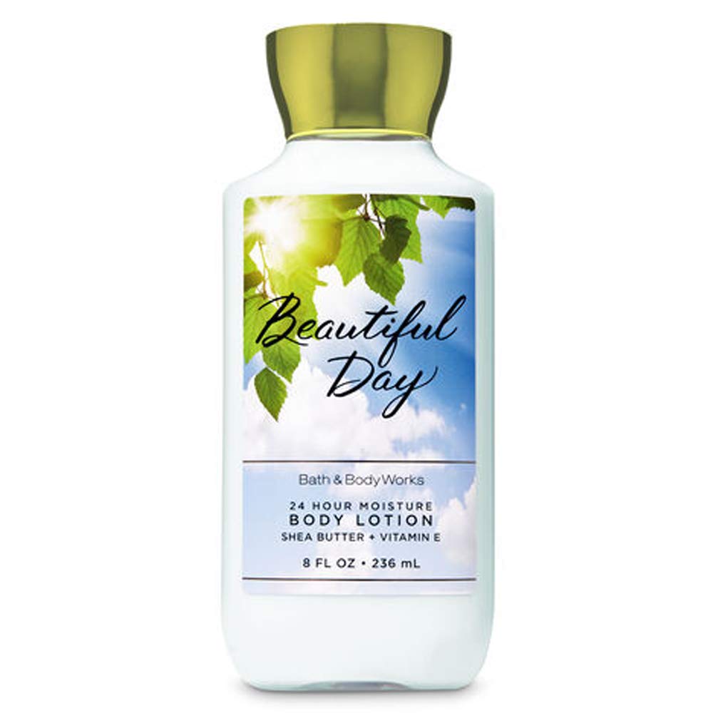 Bath & Body Works Beautiful Day 2019 Edition 24 hour Moisture Super Smooth Body Lotion with Shea Butter, Coconut Oil and Vitamin E 8 fl oz / 236 mL