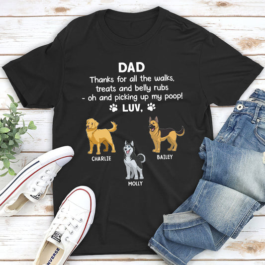 Thanks My Dad - Personalized Custom Unisex T-shirt