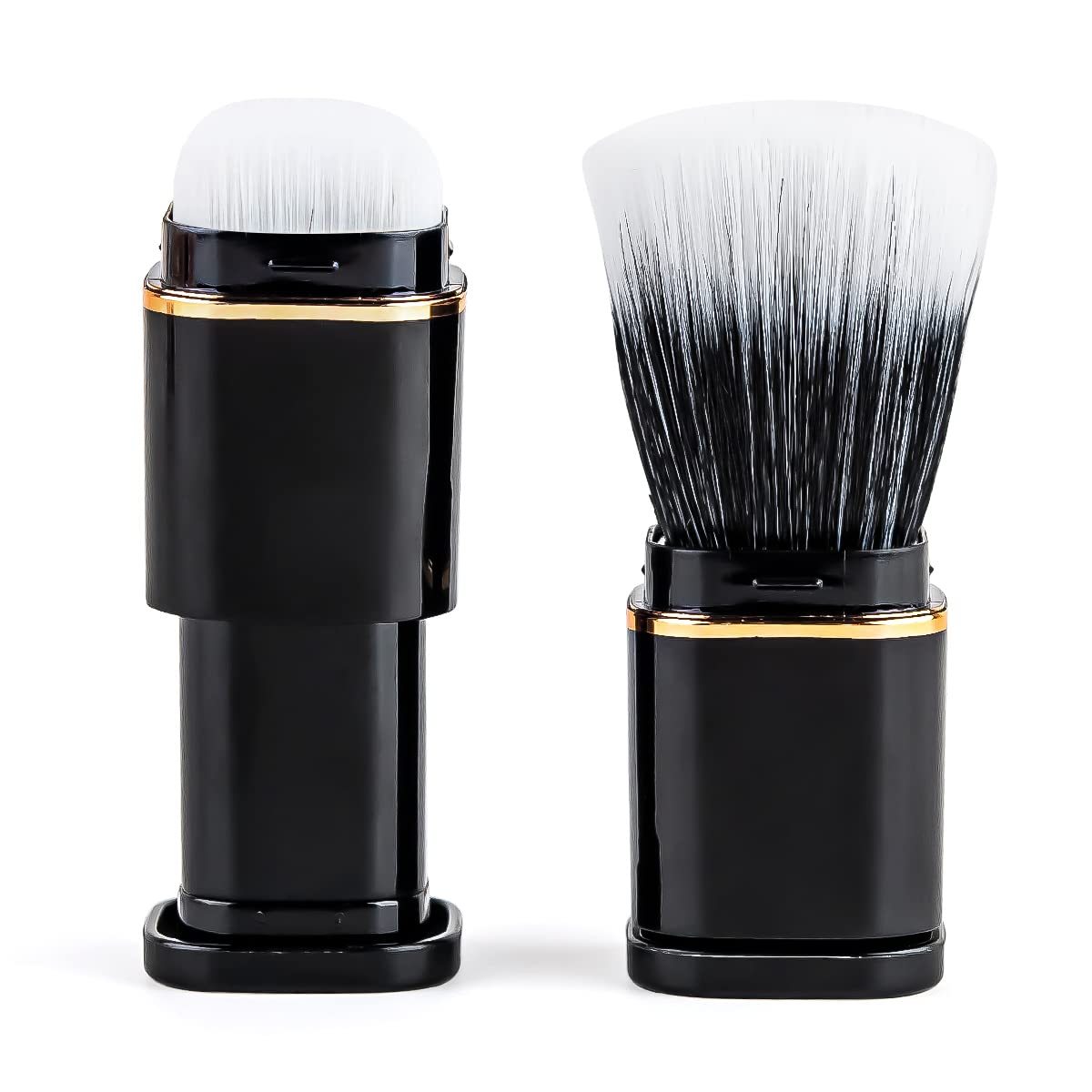 Travel Size Retractable Portable Stipple Makeup Brush - Lipstick Styling, Premium Stipple Brush, stippling brush, blush brush, Blending Brush, Face Brush