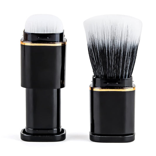 Travel Size Retractable Portable Stipple Makeup Brush - Lipstick Styling, Premium Stipple Brush, stippling brush, blush brush, Blending Brush, Face Brush