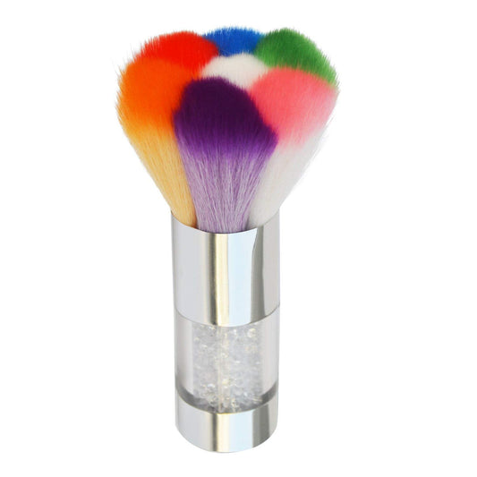 Convenient Colorful Nail Art Dust Brush Remover Cleaner For Acrylic & UV Nail Gel Powder Rhinestones Makeup Foundation