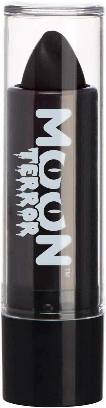 Moon Terror Halloween Lipstick Midnight Black - SFX Make up, Special Effects Make up - 0.17oz