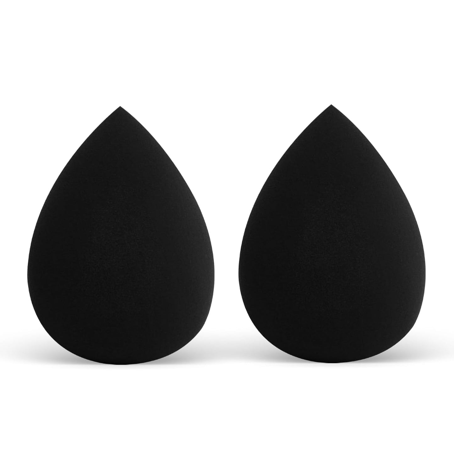 ______________ Makeup Sponges - Latex-Free, High-Definition Foundation Sponge for All Skin Types, Flawless Application of Liquid, Cream, and Powder Makeup (Dry & Wet Use, 2 Pcs, Black)