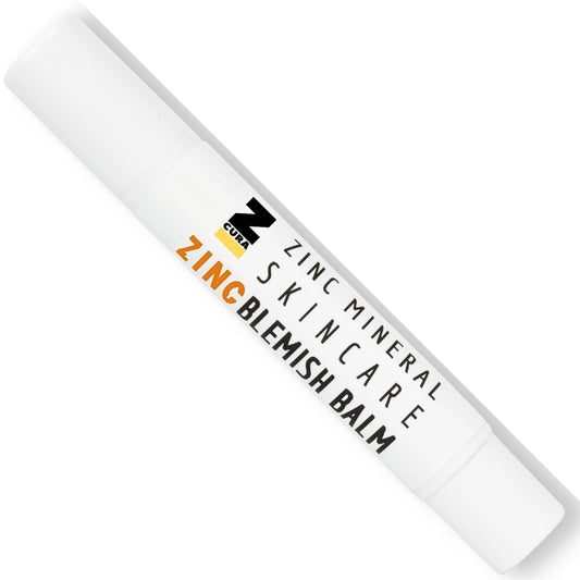 Zinc Blemish Balm Mineral Acne Spot Treatment Stick + 2% Salicylic Acid Clears & Controls Breakouts Fast without Over-Drying your Skin by ZCURA (2 Grams) 1 Count