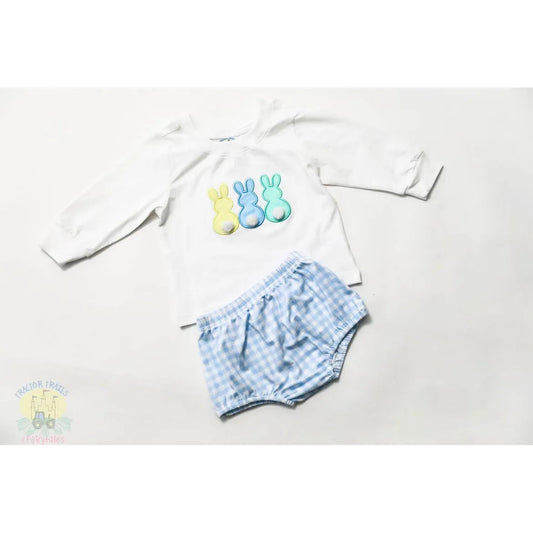 3D Bunny Tails Boy Diaper Set