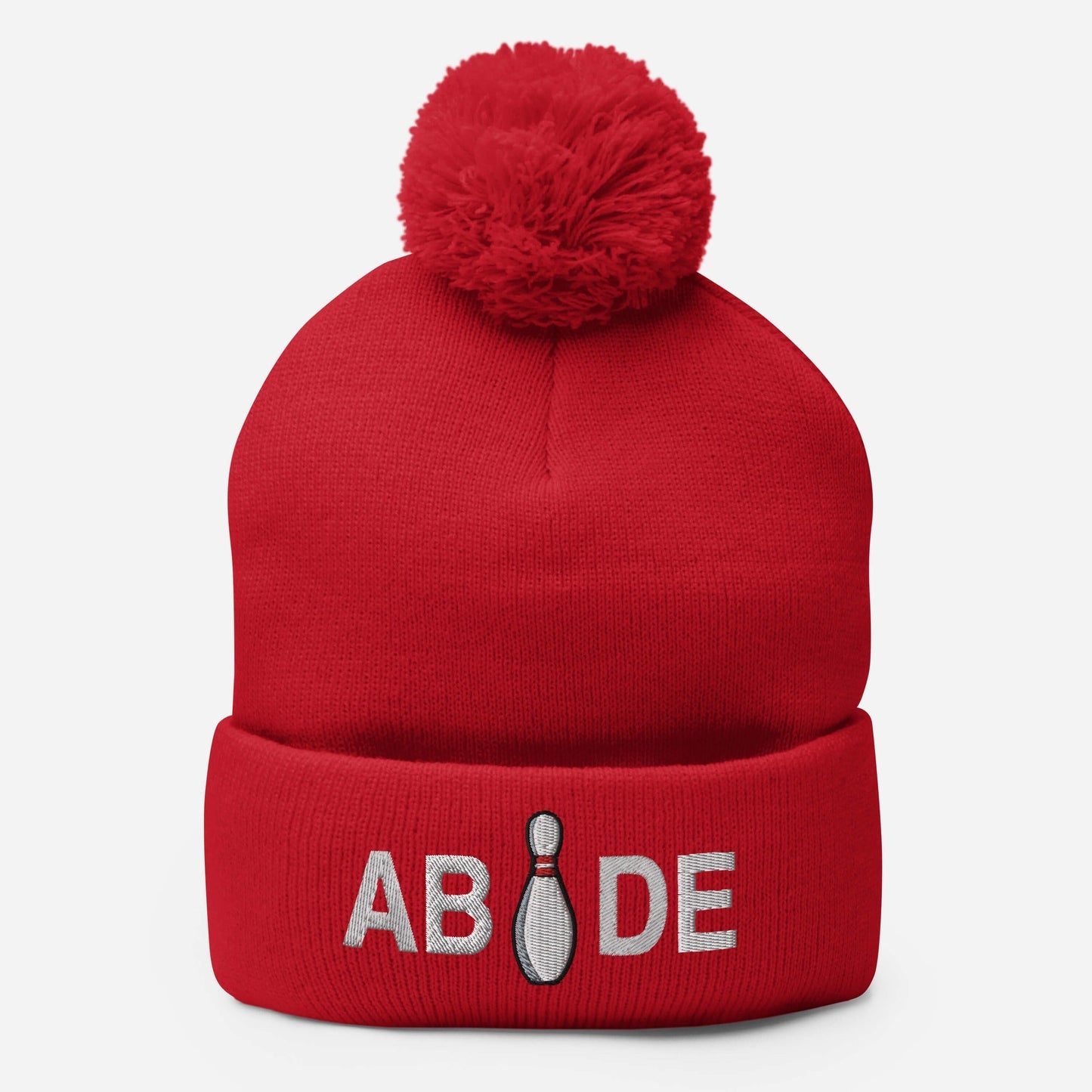 Abide Bowling Pin | Lebowski Pom-Pom Beanie