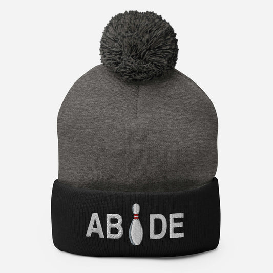 Abide Bowling Pin | Lebowski Pom-Pom Beanie