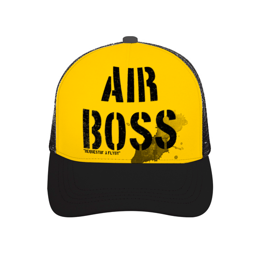 Air Boss Requestin' A Flyby -Coffee Stain | Top Gun Hat